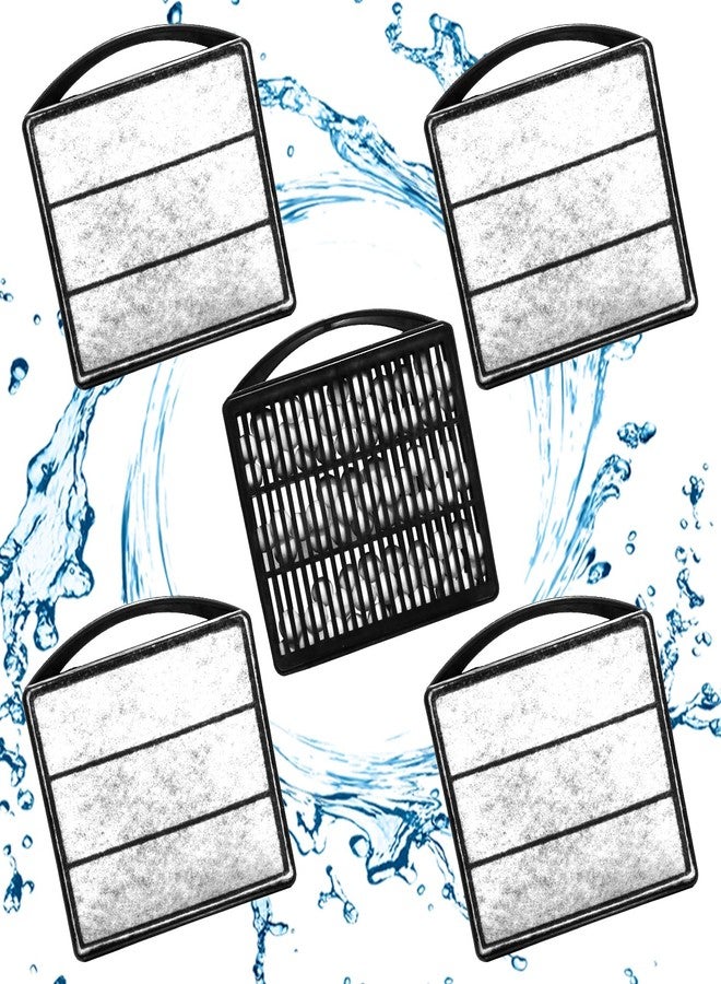 TARARIUM Aquarium Turtle Tank Filter Accessories for SMALL IX-90 FILTER Aquarium Pumps Filters 1Pcs Ceramic Ball Plate & 4pcs Low Water Level Power Filter Replacement Sponge Clip - Image 1